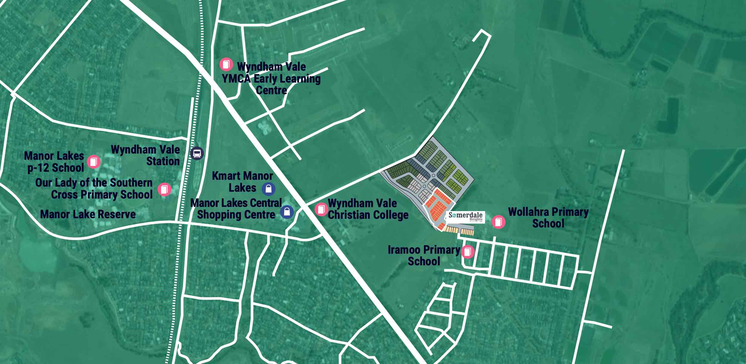 Somerdale Heights Estate - Wyndham Vale Location map